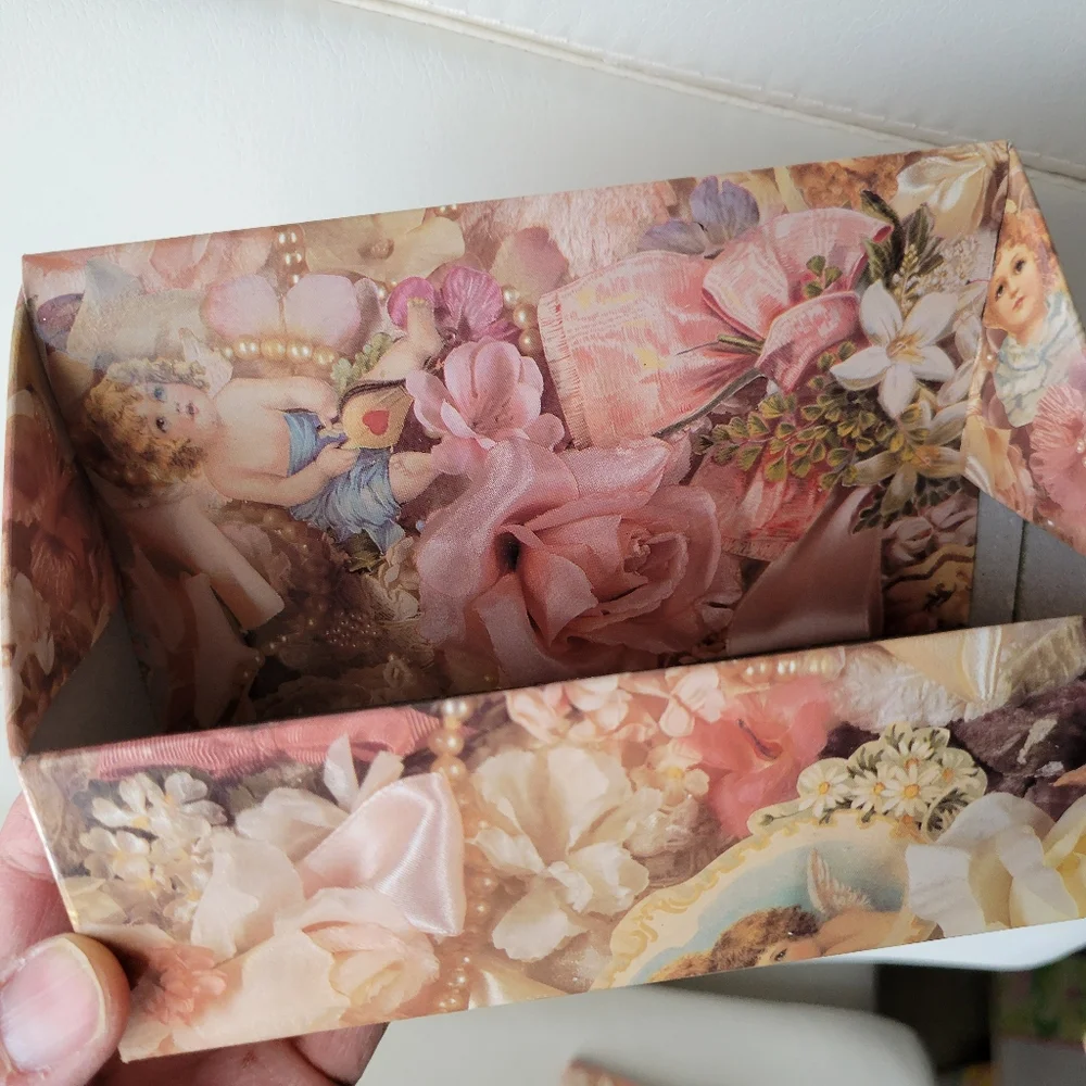 Angel Notecards (2) & Shabby Chic Victorian Look Mini Frame FINAL PRICE
